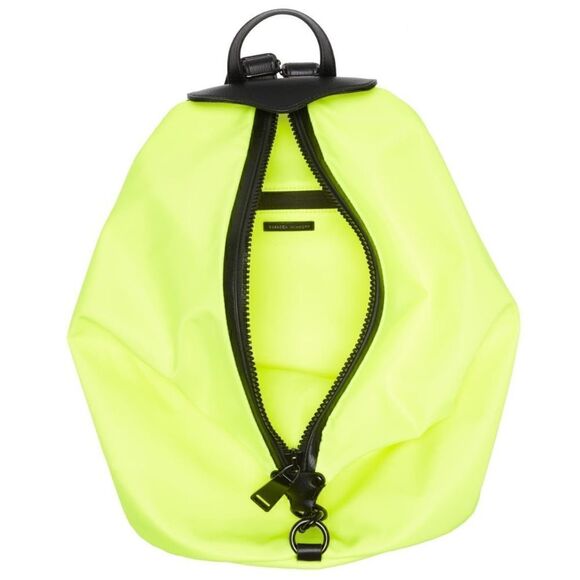 Rebecca Minkoff Julian Jumbo Zipped Nylon Backpack, Designer Neon‎ Yellow, NWT - Picture 10 of 13